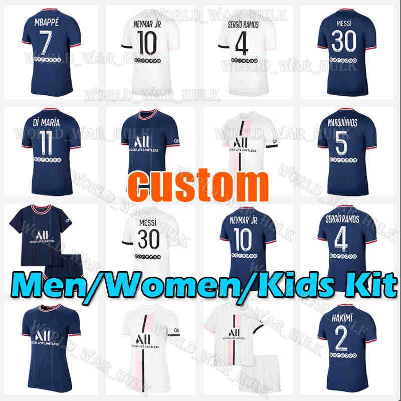 

21 22 MESSI MBAPPE SERGIO RAMOS soccer jersey PSGHAKIMI Maillots de football shirts Goalkeeper DONNARUMMA 2021 2022 MARQUINHOS VERRATT, Black;yellow