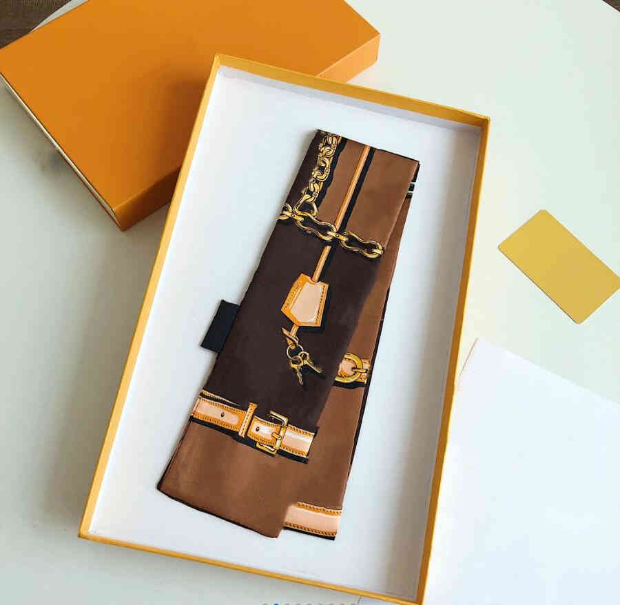 

Handbag Scarf Headbands Women Letter Flower Silk Scraves Bandeaux Bag Hair BANDEAU 6x100m