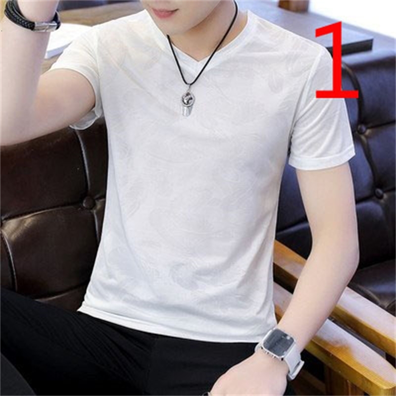 

2021 Summer Men's Trend Shirt Collar Slim Clothes New P3xi