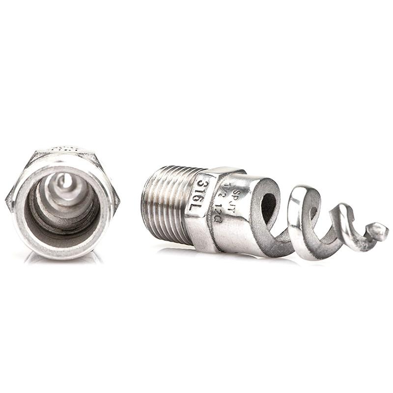 

Spiral Jet Nozzle 1/4" 3/8"1/2" 3/4" 1"1 1/4"316 Stainless Steel Spiral Cone Atomization Nozzle Spray Sprinkle