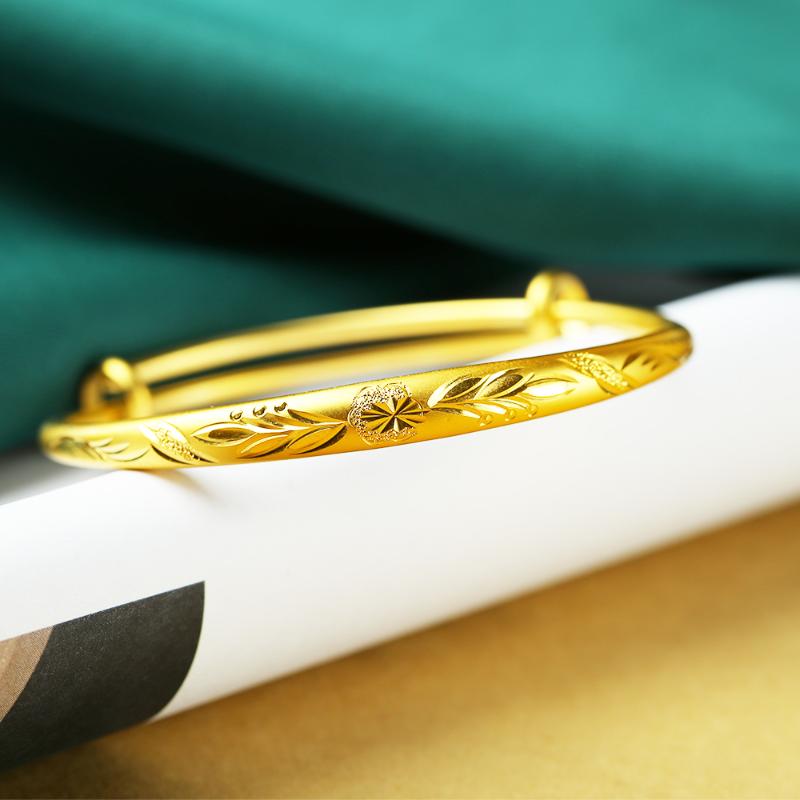 

Bangle Rongxun Leaf Shape Bracelet, Luxury Korean Retro Jewelry With Adjustable Size, 2021 Fashion Design