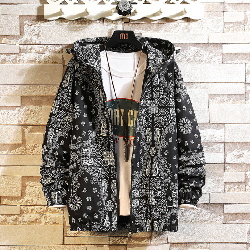 

Men's Fashion 2021 Spring Autum Casual Strewear Hoodie et Men Waterproof Cloth Mens Windbreaker Coat Male Outwear, Black;brown