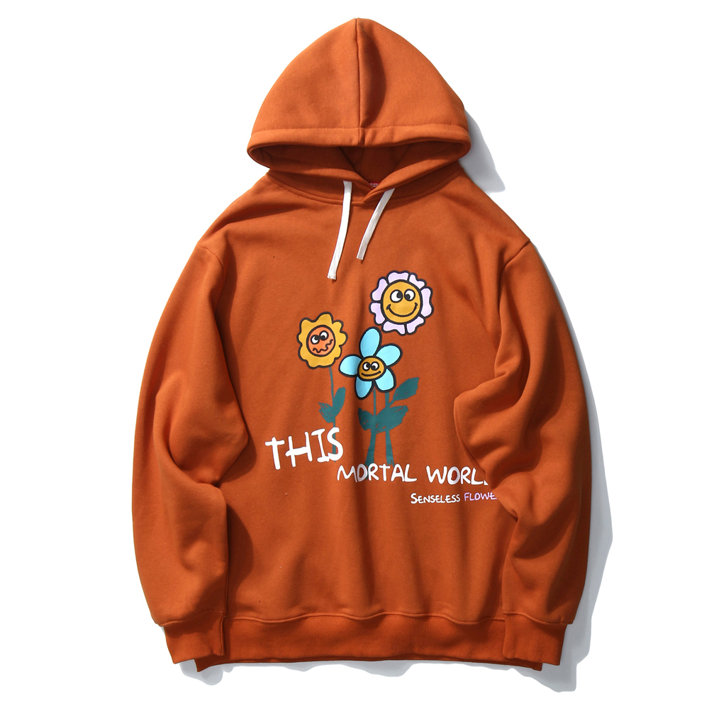 

2021 New Origin Blossom Flow Orange Harajuku Pullover Japanese Streetwear Winter Kawaii Oversized Hoodie Womens Clothing Sweatshirts 5kll, Black