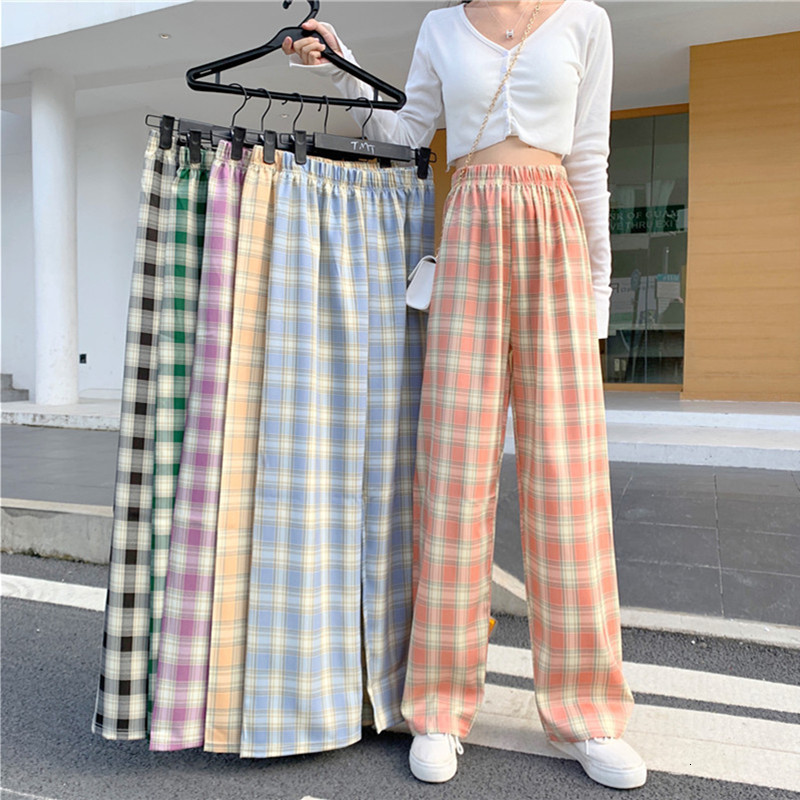 

2021 New Sweatpants Women Clothes Pants Winter Fashion Korean Style Wide Leg Harajuku Baggy Black High Waisted Vintage K31m, Yellow