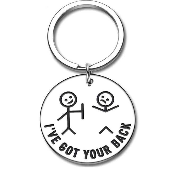 

Keychains Funny Gifts Friend Keychain I Got Your Back Stick Figures For Daughter Son Christmas Birthday Valentine Stocking Stuffers