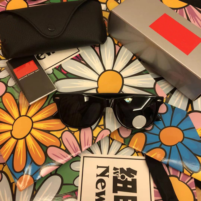

Ray sunglasses men's and women's Retro trend UV proof oval lens 18 styles with box