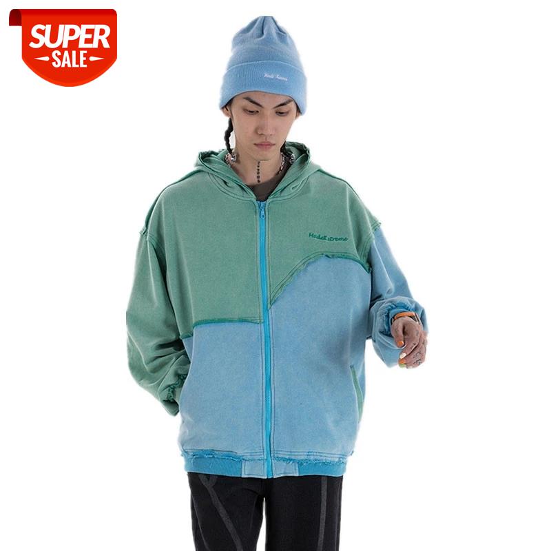 

SEVEYFAN 2021 Men's Hip Hop Sweatshirts Embroidery Patchwork Hoodies Pure Cotton Loose Sport Pullover for Couples #WY2v, Black