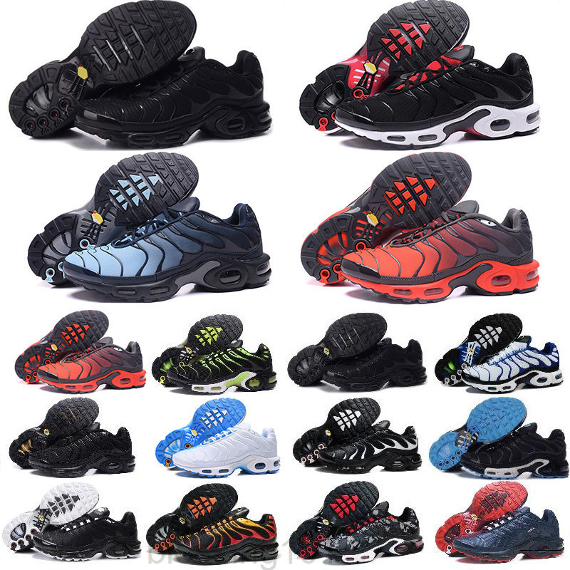 

New Arrive TN Casual Shoes For Men ,Good Quality Tn Trainers Lace Up Breathable Mesh Cushion Sport Sneakers Size 40-46 BT1T, Black