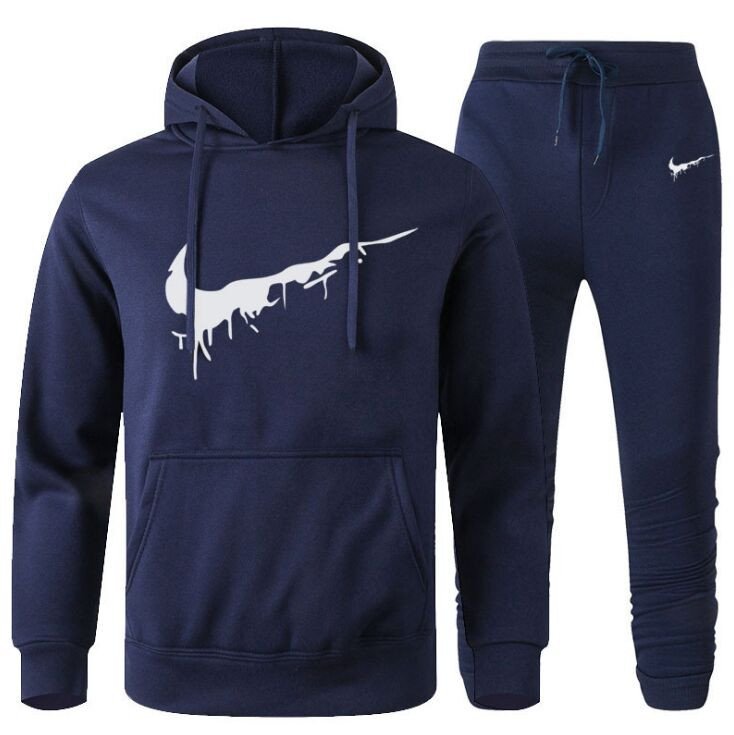

2021 New Men's Autumn Winter Sets Hoodie+pants Two Pieces Casual Tracksuit Male Sportswear Gym women Clothing Sweat Suit S-XXXL, Gray