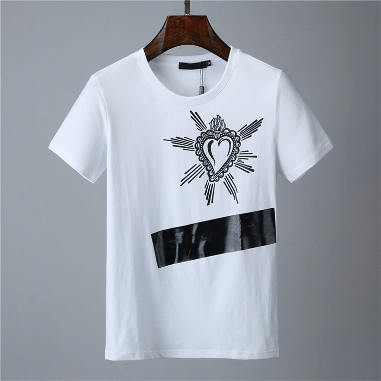 

2021 fashion designers Mens t-shirts #002 Europe Milan Summer short sleeve crown king Tops classic royal streetwear casual male tees, Model 8