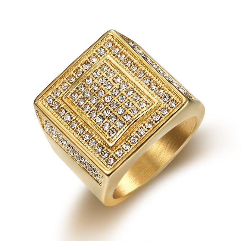 

Cluster Rings Fashion Jewelry Unisex Beautiful Ring Luxury Embellished Crystal Hip Hop Rapper Equipment Cool Stuff Wholesale Lots Bulk