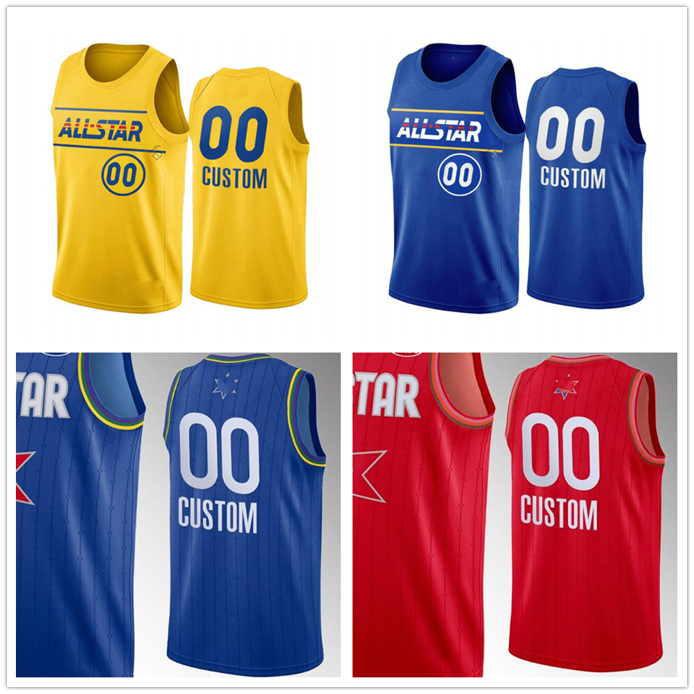 

Custom Printed 2020 2021 All-StarJersey Jerseys Top Quality 2019 2020 New Mens White Black Blue Jersey. Message number and name on the order, Printed 2021 message name number