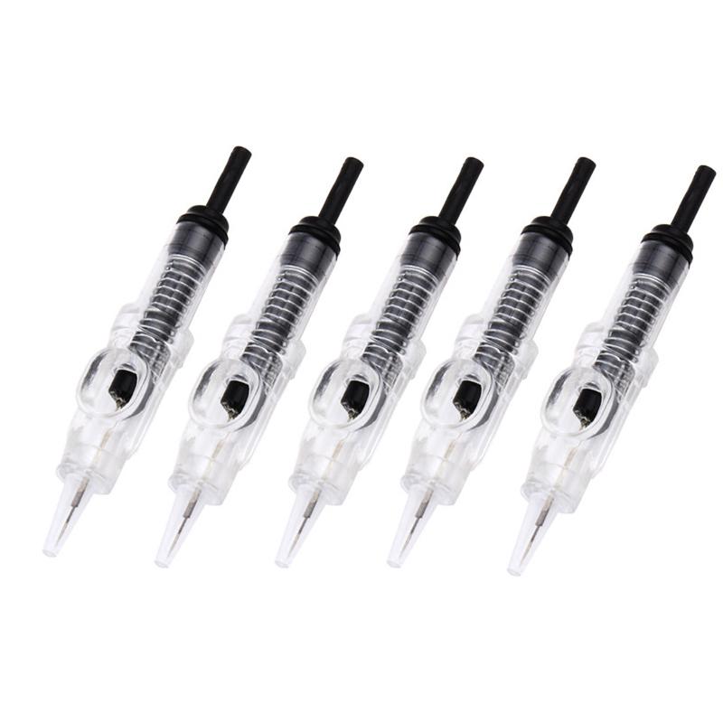 

Tattoo Needles 50pcs Disposable Eyebrow 1R 3R 5R 5F 7F Sterilized Microblading Permanent Makeup Cartridge