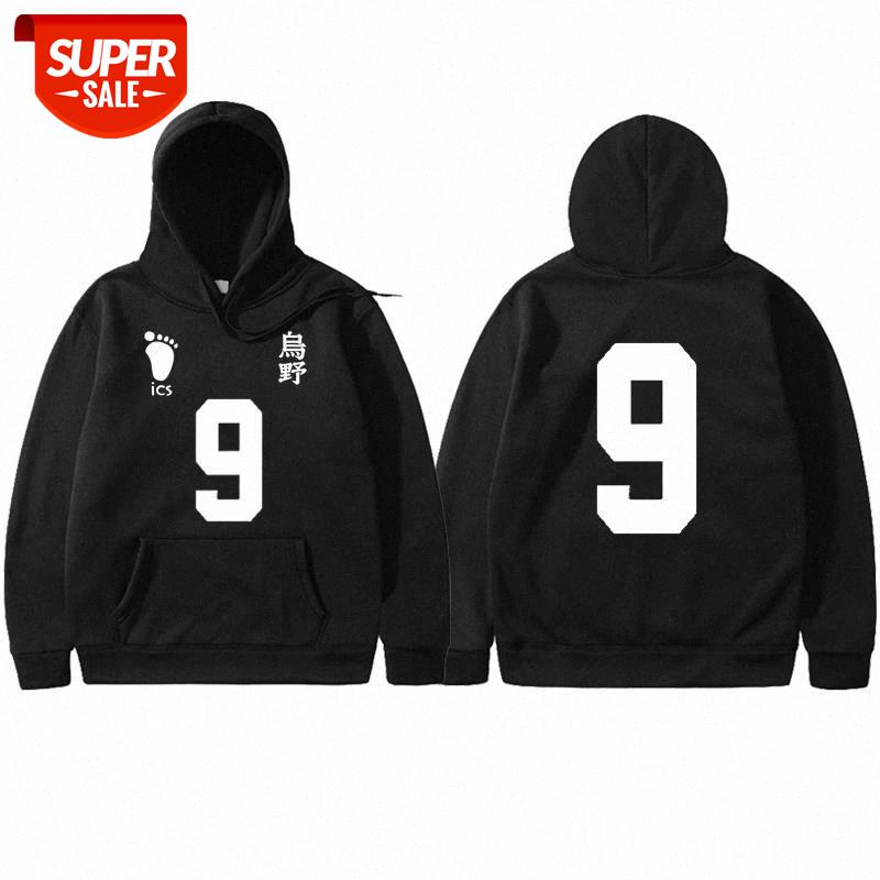

Japan Anime Hoodie Haikyuu Karasuno High School Kageyama Tobio Hoodies Fashion Streetwear Sweatshirt Winter Sudaderas Hombre #Z51K, Black