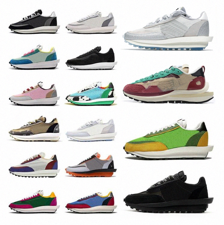 

New Sacai casual shoes Men Women VaporWaffle LDV Waffle Daybreak Type Tailwind Black Nylon White Chunky Dunky Trainers sports sneakers L6L8#