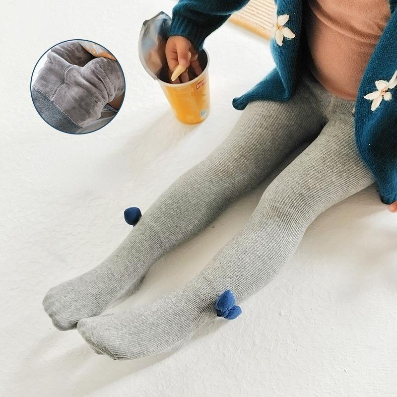 

Leggings & Tights Baby Fall And Winter Fleece Can Open Thick Warm Girl, Blue