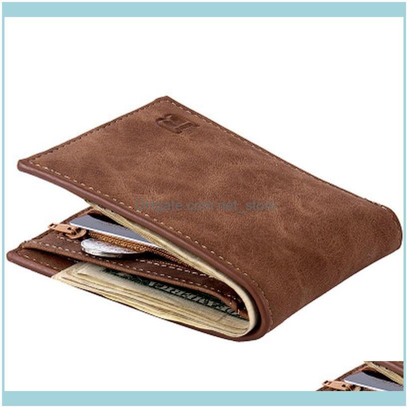 

Holders Bags, Lage & Aessorieshigh Quality Fashion Mini Mens Luxury Business Wallet Card Holder Man Purse Coin Bag Zipper Wallets Drop Deliv, Coffee