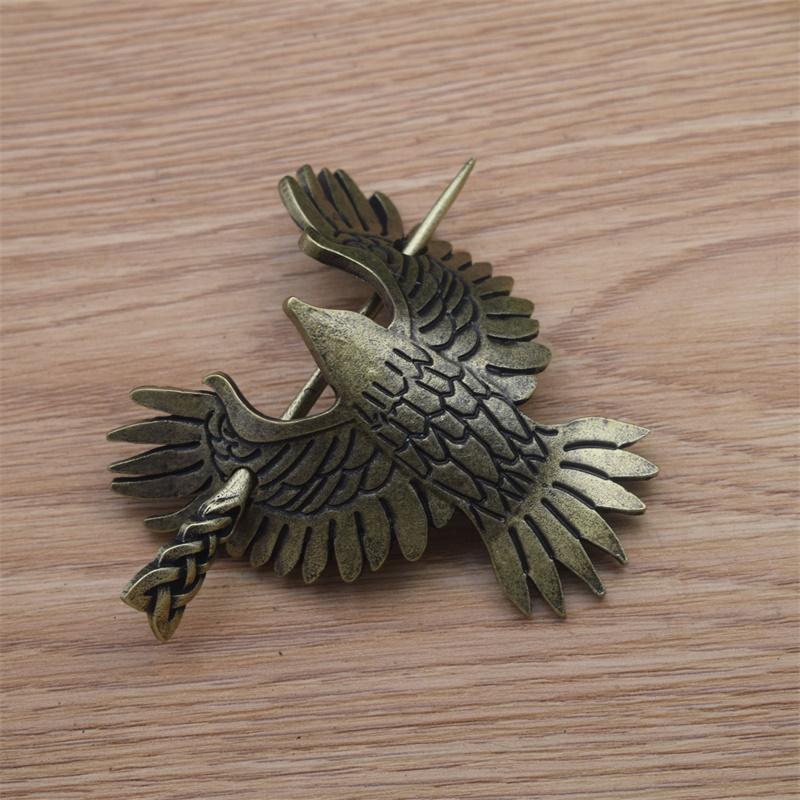 

Hair Clips & Barrettes 10pcs Alloy Bronze Personality Eagle Hairpin Norse Viking Punk Hairstick For Long Women