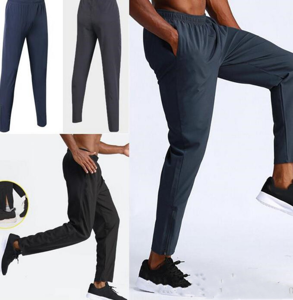 

lu mens sport pants running yoga outdoor pant black blue lulu fitness casual trousers pencil