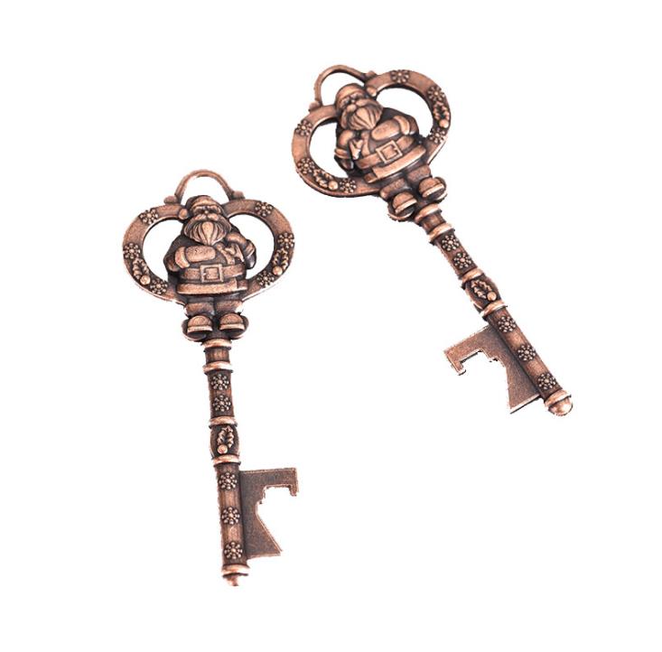 

Kitchen Opener Vintage Retro Santa Claus Shape Openers Key Ring Keychain Shaped Beer Bottle Tools SN2692