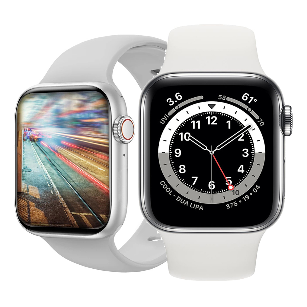 

DT100 Smartwatch 2021 Iwo 13 Pro Bluetooth Call Smart Watch Men Women Custom Dial Connect Ios Android Pk Hw16 W46 W66 Smartwatchg, Sliver