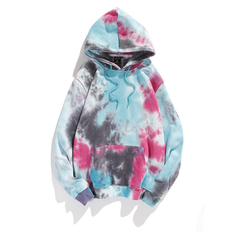 

Casual Thick Fleece Hooded Sweater Mixed Color Pullover Hoodies Street Fashion Couple Clothing Outdoor Sports Wearing, Black