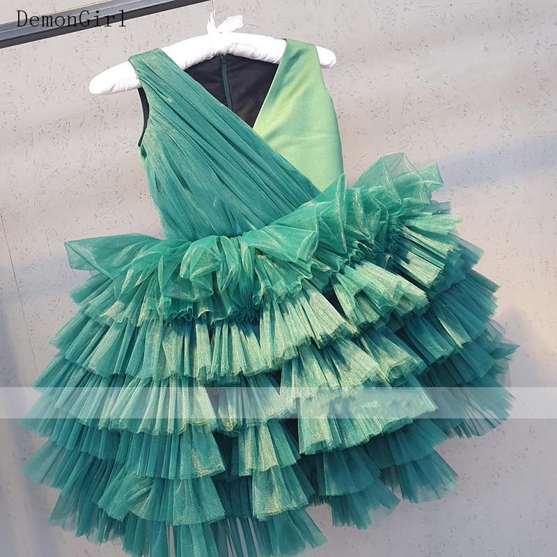 

Girl's Dresses Puffy Tulle Dress Flower Girl Knee Length Little Princess Kids Clothes Birthday Party Gown Year Poshoot, Red;yellow