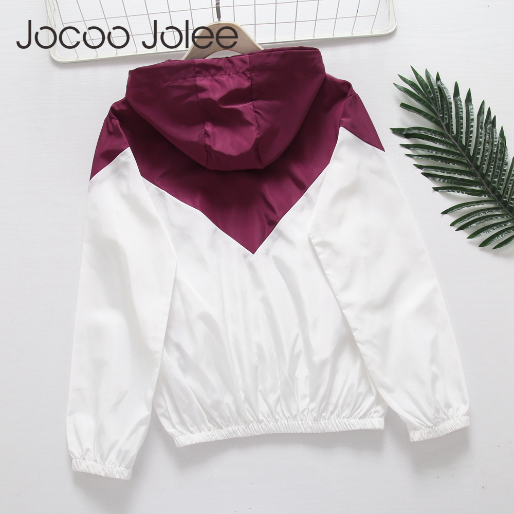 

2021 New Fashion Ladies Hooded Jacket Casual Windbreaker Coat Autumn Outwear with Zipper Pockets Women Clothes Feminino 3uqs, Wine red