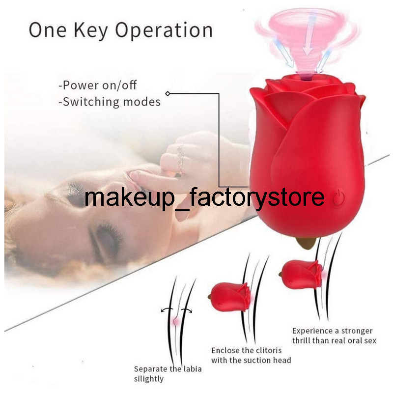 Massage Rose clitoral vagina stimulation G Spot massage sex toys vibrator for women female masturbator clit sucker sex toys for adults-image-735871076