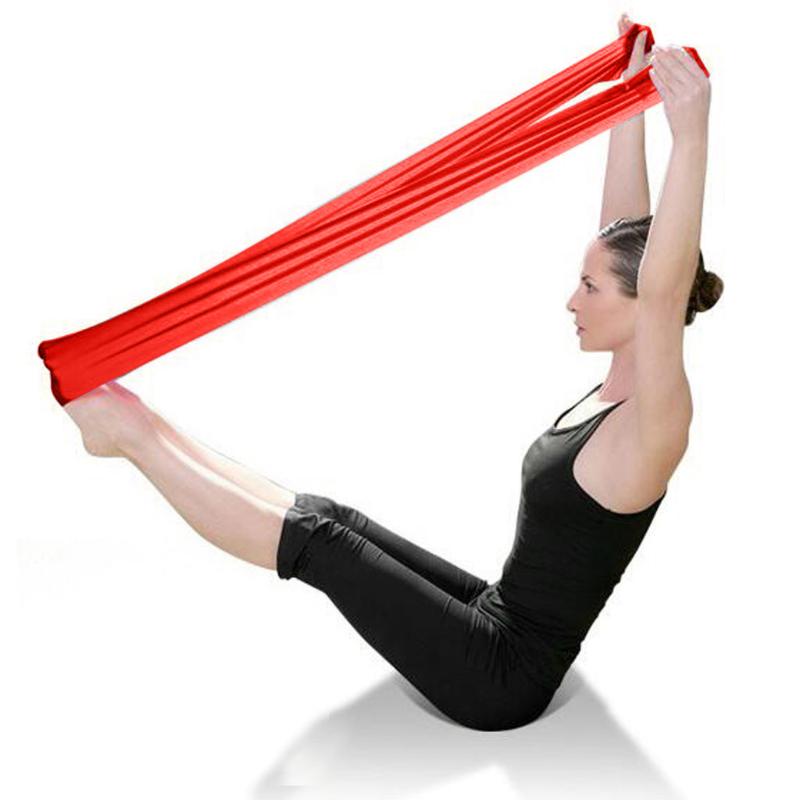 

Yoga Belts Pilates Fitness Workout Aerobics Stretch Band Tensile Bands Elastic Band For Exercise Abs Arms Legs Back Yoga Belts