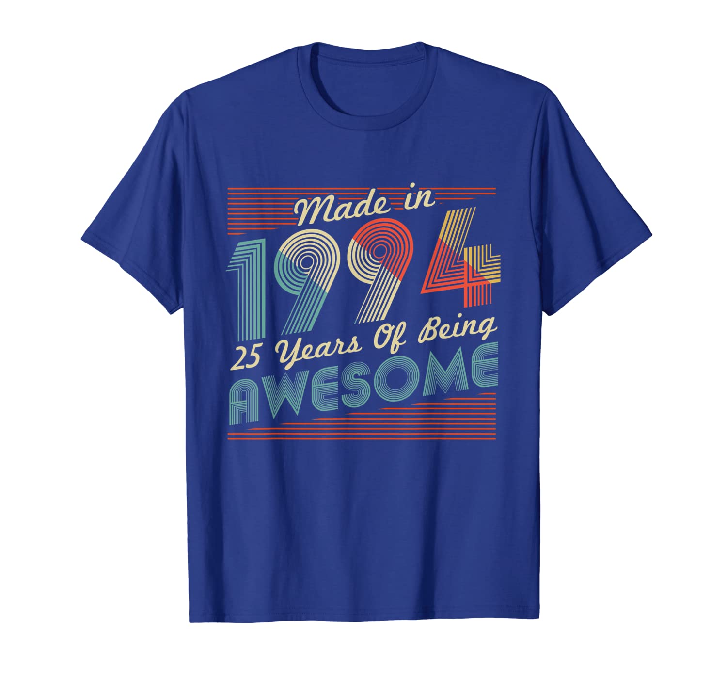 

Made in 1994 T-Shirt Vintage 25th Birthday 25 years old Gift, White;black