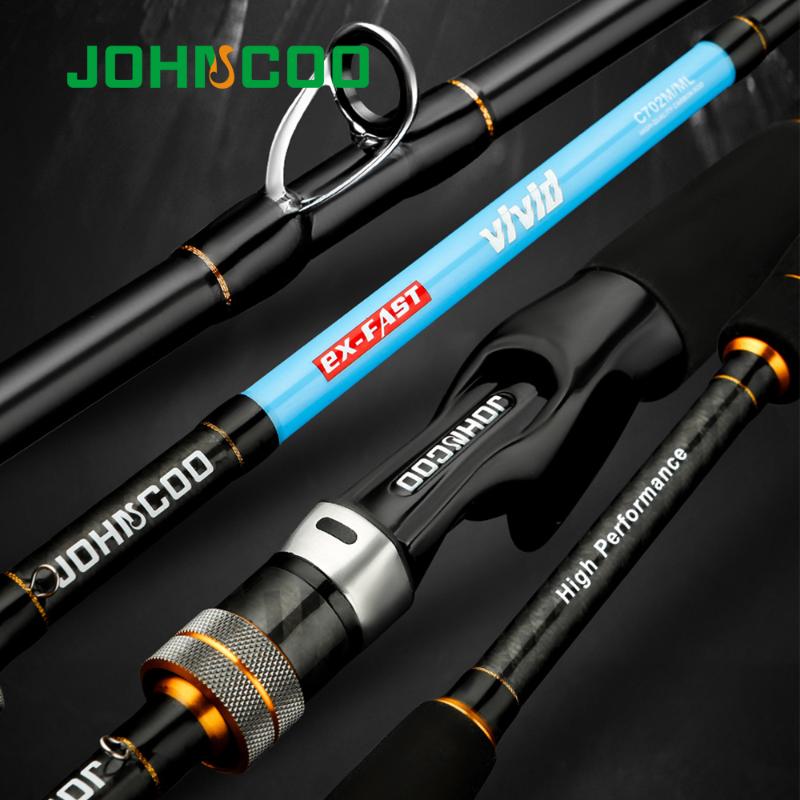 

Boat Fishing Rods JOHNCOO VIVID II 1.92m 2.1m AJING Ultralight Fast Spinning Rod UL/L M/ML 2 Section Trout Carbon Baitcasting