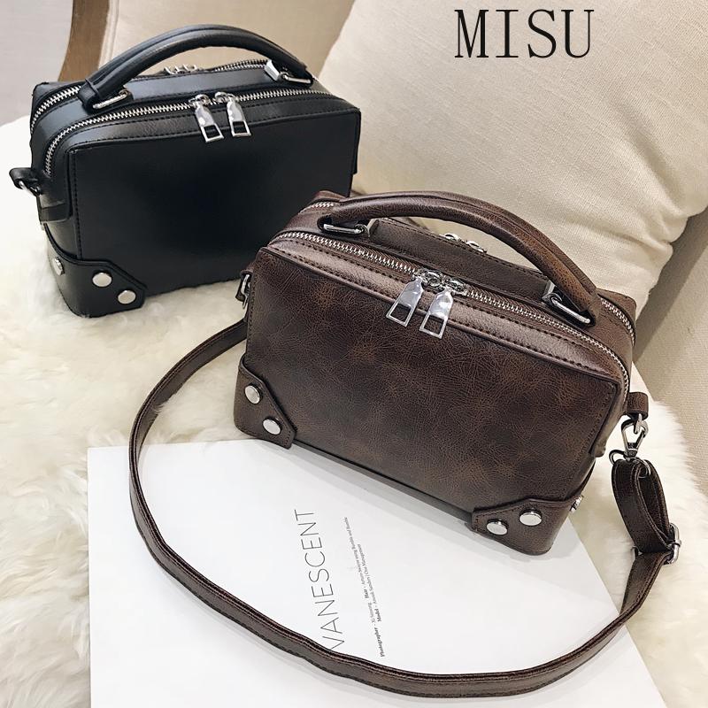 

Autumn and winter high quality retro tote bag 2021 new fashion women's designer messenger bag all-match single shoulder, Black