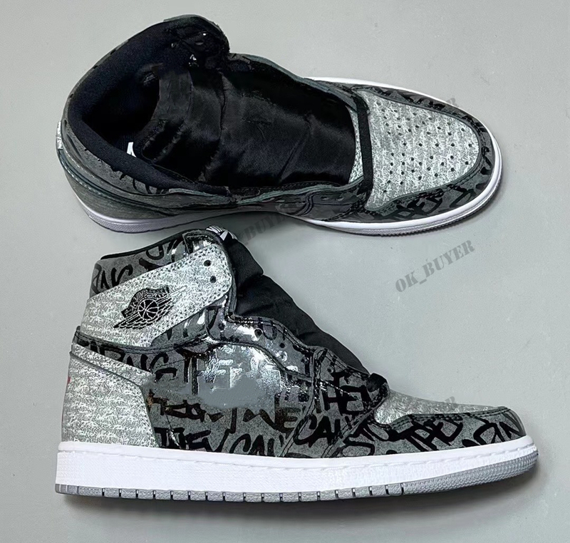 

2022 Release Authentic 1 High OG Rebellione Shoes Men Women Black White Particle Grey Outdoor Sports Sneakers With Original Box, 11