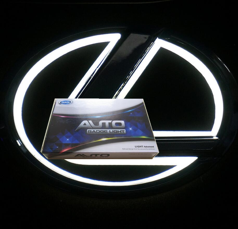 

5D led badges for Lexus auto emblem car badge symbols logo rear lights white red blue color different sizes