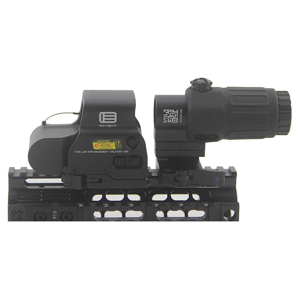 

Tactical G33 3X Magnifier and 558 T-dot Red Green Dot Scope Combo with G33 Riflescope Switch to Side STS Quick Detachable QD Mount for Hunting Rifle