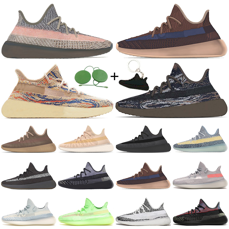 

top quality kanye running shoes men women Mono Ice Clay Mist Ash Blue Stone Pearl MX Rock Oat Zebra Oreo Tail Light Cinder Israfil sports trainers sneakers, 36-48 black pink
