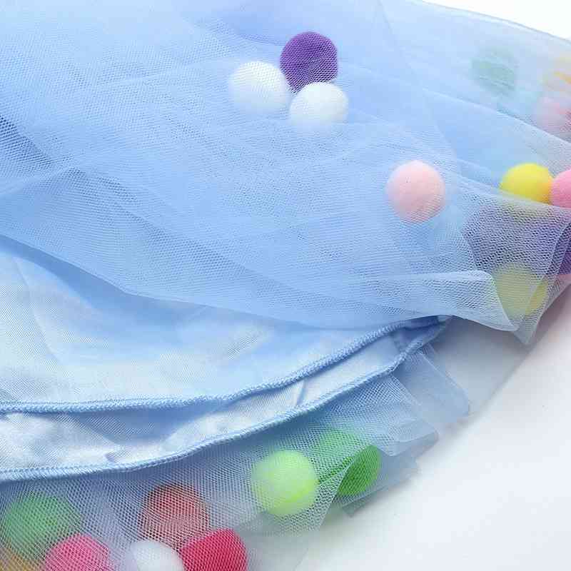 

Children' dress Tutu children' ball girl' princess baby gauze skirt, Qz4061b blue