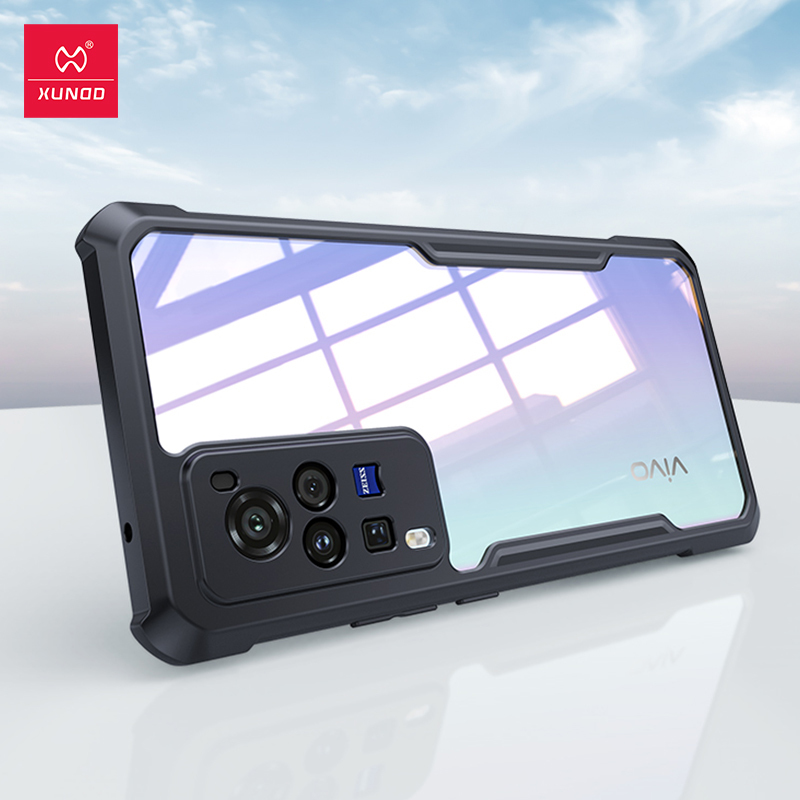 

Pro+ XUNDD Airbag For VIVO T X60 Pro ProPlus Case, Transparent Shockproof Protective Bumper Cover, Black matte