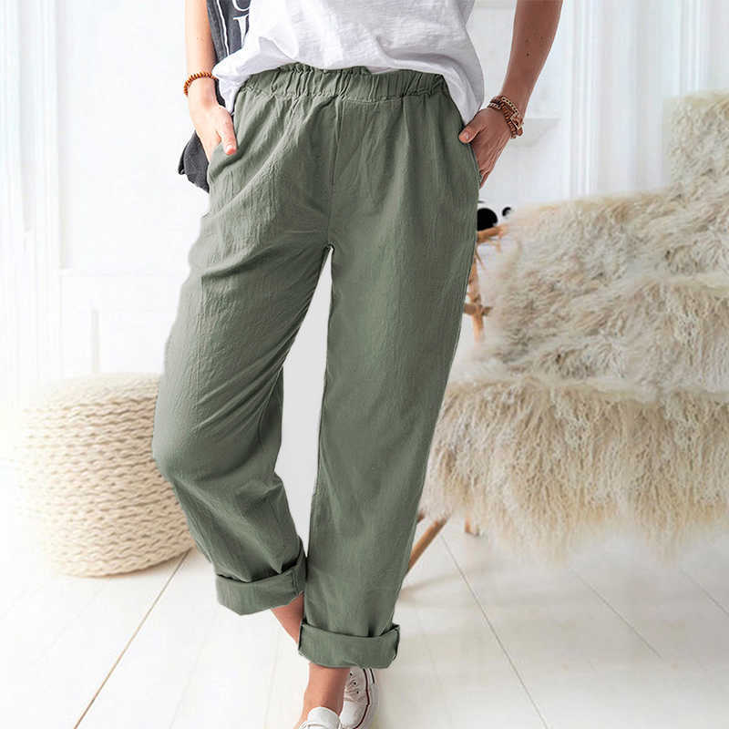 

Oversized Solid Color Casual Women Pants Summer Jogging Sports Elastic Waist Ladies Streetwear Loose Plus Size Sweat Trousers 210608, Blue
