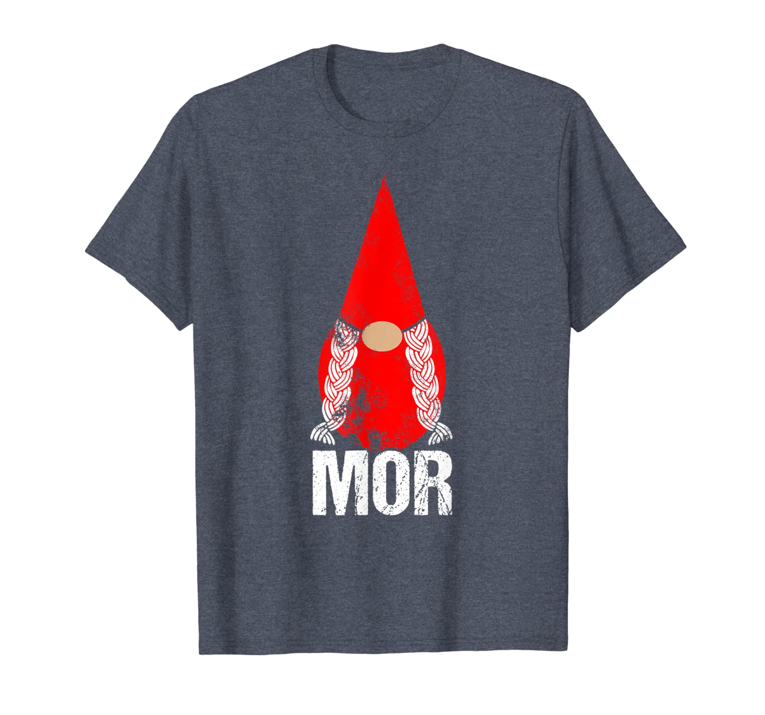 

swedish danish norwegian mother's day shirt mor tomte gnome, White;black