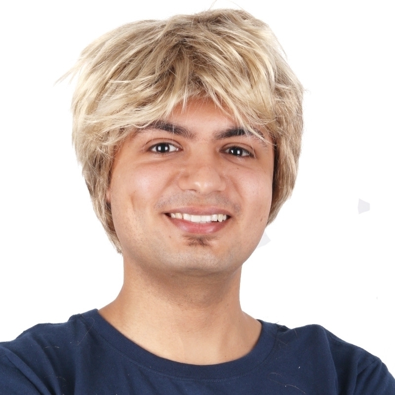 

hair Golden brown short fluffy handsome male wig