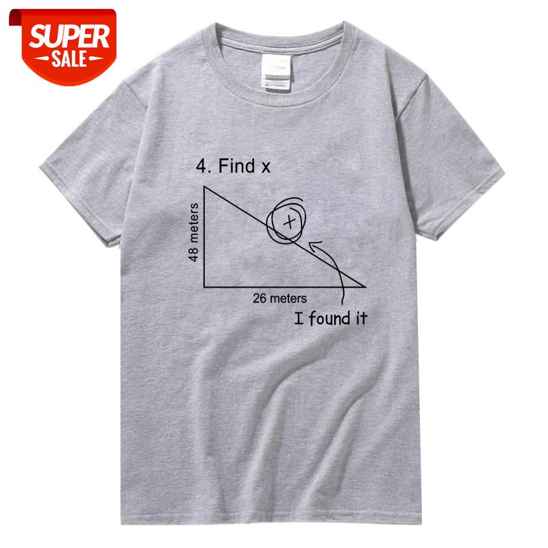 

XIN YI Men's T-shirt High Quality 100% cotton short sleeve Mathematical geometry printed men tshirt o-neck cool loose T-shirt #yd6W, White;black