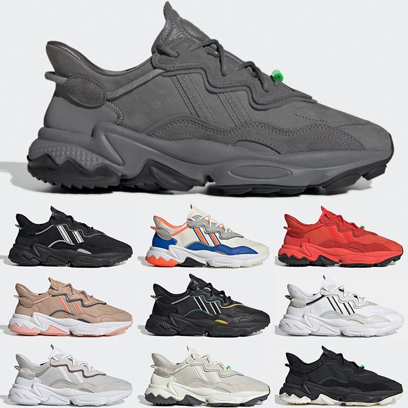 

2020 Casual Shoes Ozweego Men Women Grey Solar Green Cloud White Trail Black Casual Sneakers Trainer Sports Chaussures