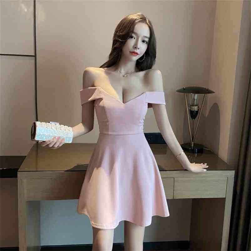 

A low - breasted night club sexy dress Polyester Office Lady Sleeveless Zippers Knee-Length 210603, Black