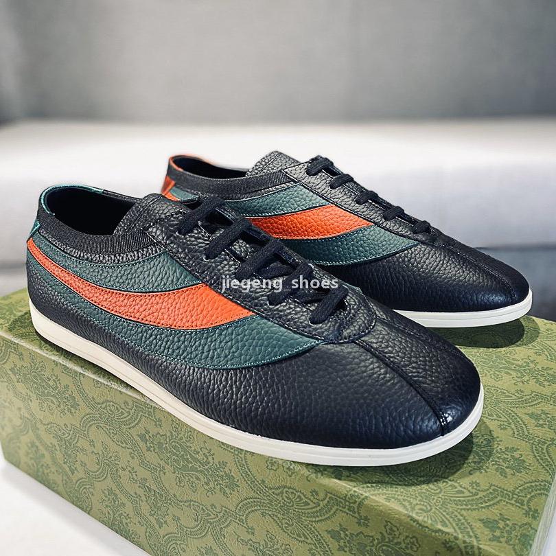 

Top Quality luxury designer genuine leather ace shoes mens shoes 5 style size 38-45 luxury casual shoes with box dust bag, As picture 3