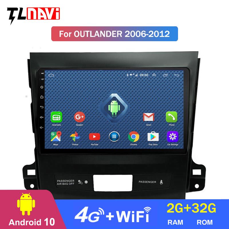 

Player 4G LTE 2G 9 Inch Android 10 Car Dvd Gps Navigation For 1Mitsubishi Outlander 2006-2012 Multimedia Radio System
