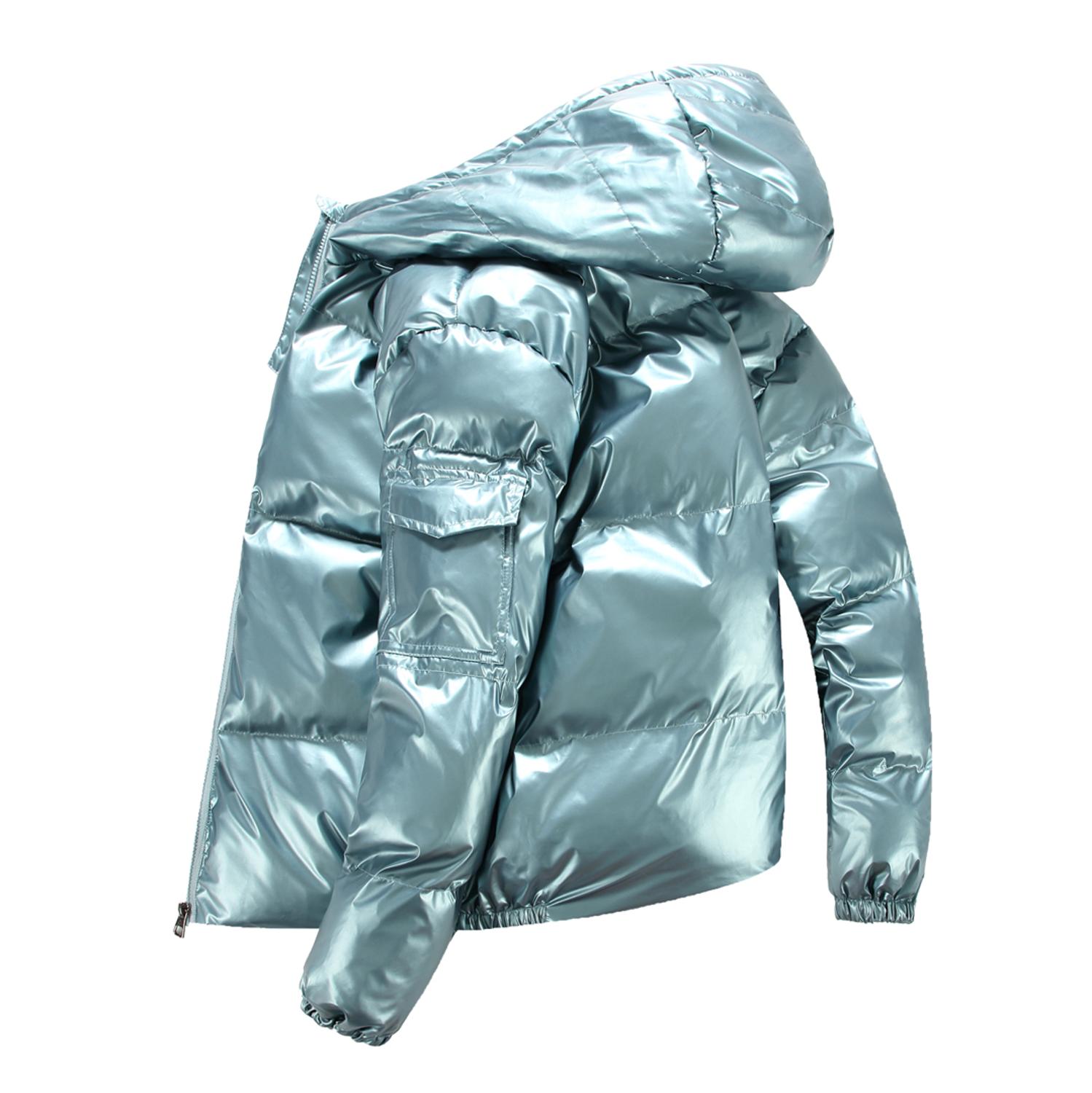 

Men Winter Jackets Solid Mens Parka Fashion Winter Coat For Men, Black