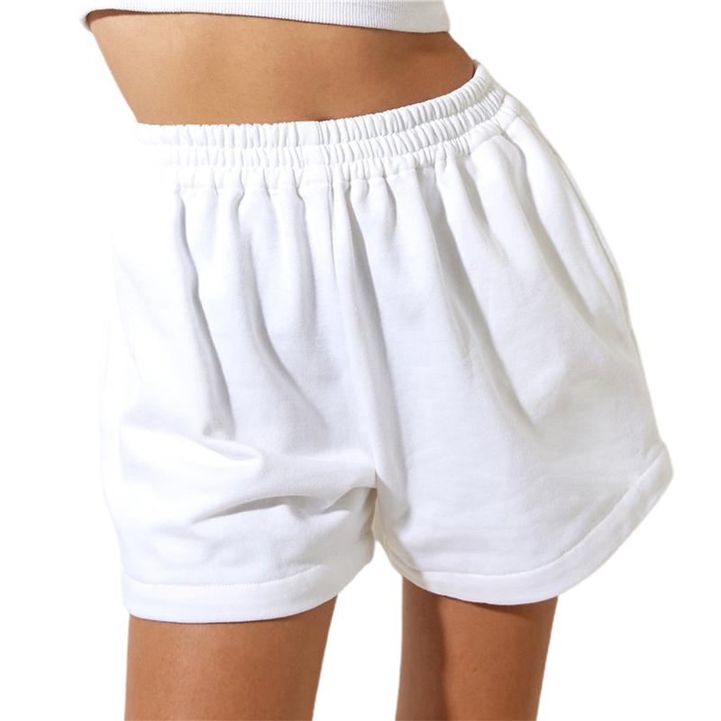 

Women' Shorts Women Casual Summer Workout Running Elastic Waist Athletic Loose Fit Lounge Cotton, As photo shows