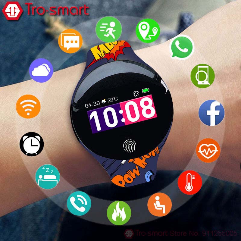 

Digital Children Watch Kids Watches For Girls Boys Wrist Watch Child Students Clock Electronic Sport Wristwatch Tro-smart Brandg, Black with gift